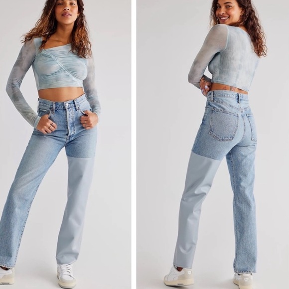 Agolde Denim - AGOLDE  90’s pinch waist pieced  jeans new with tags size 24